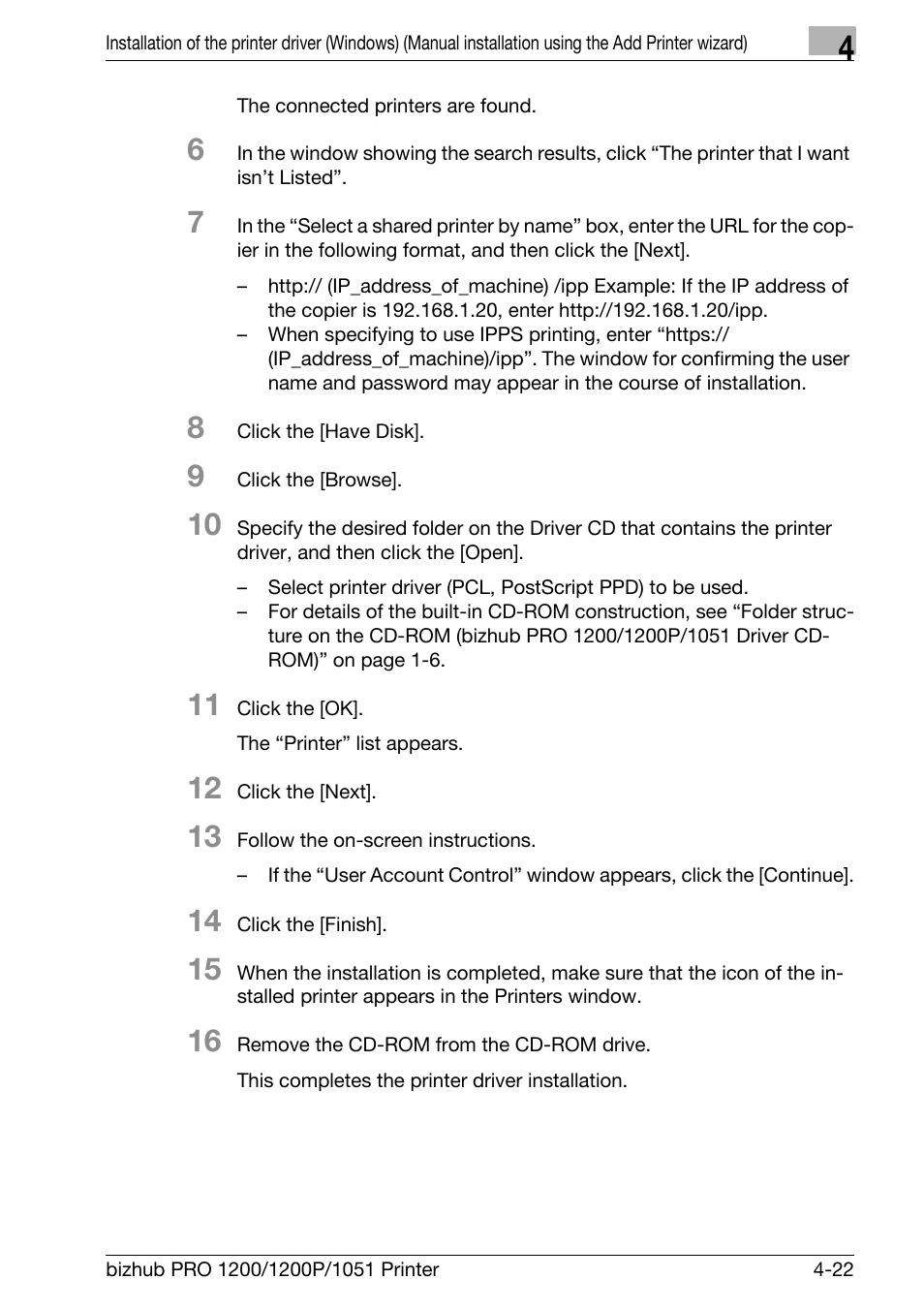 Konica Minolta bizhub PRO 1051 User Manual | Page 54 / 355