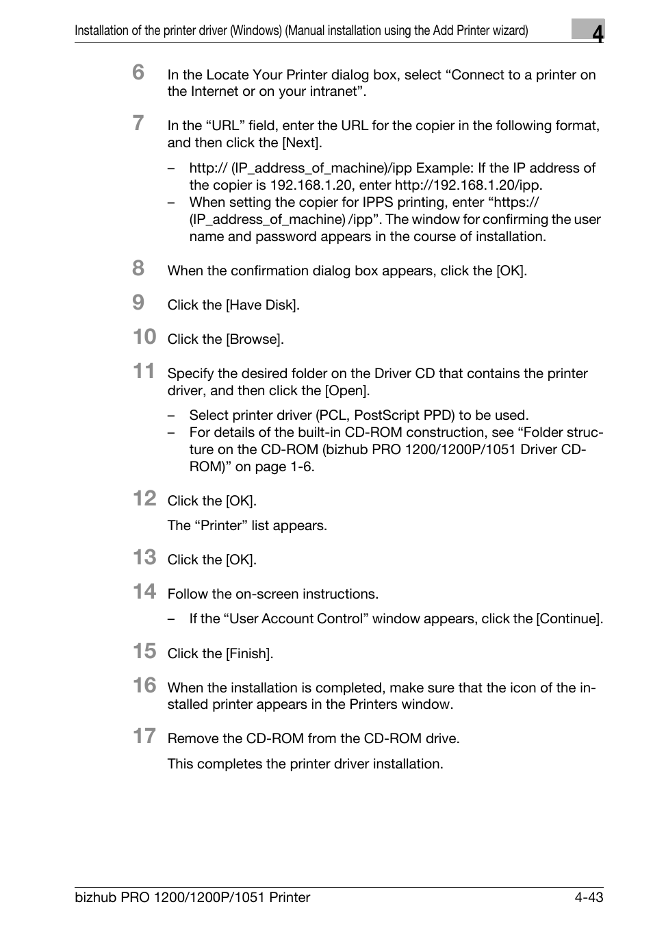 Konica Minolta bizhub PRO 1051 User Manual | Page 75 / 355