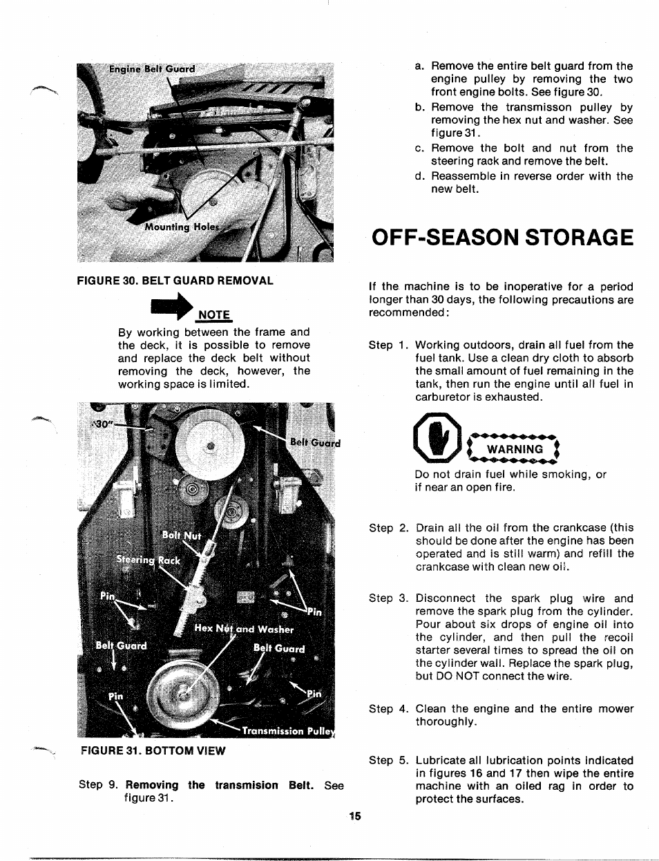 Off-season storage | Asus 136-480A User Manual | Page 15 / 34