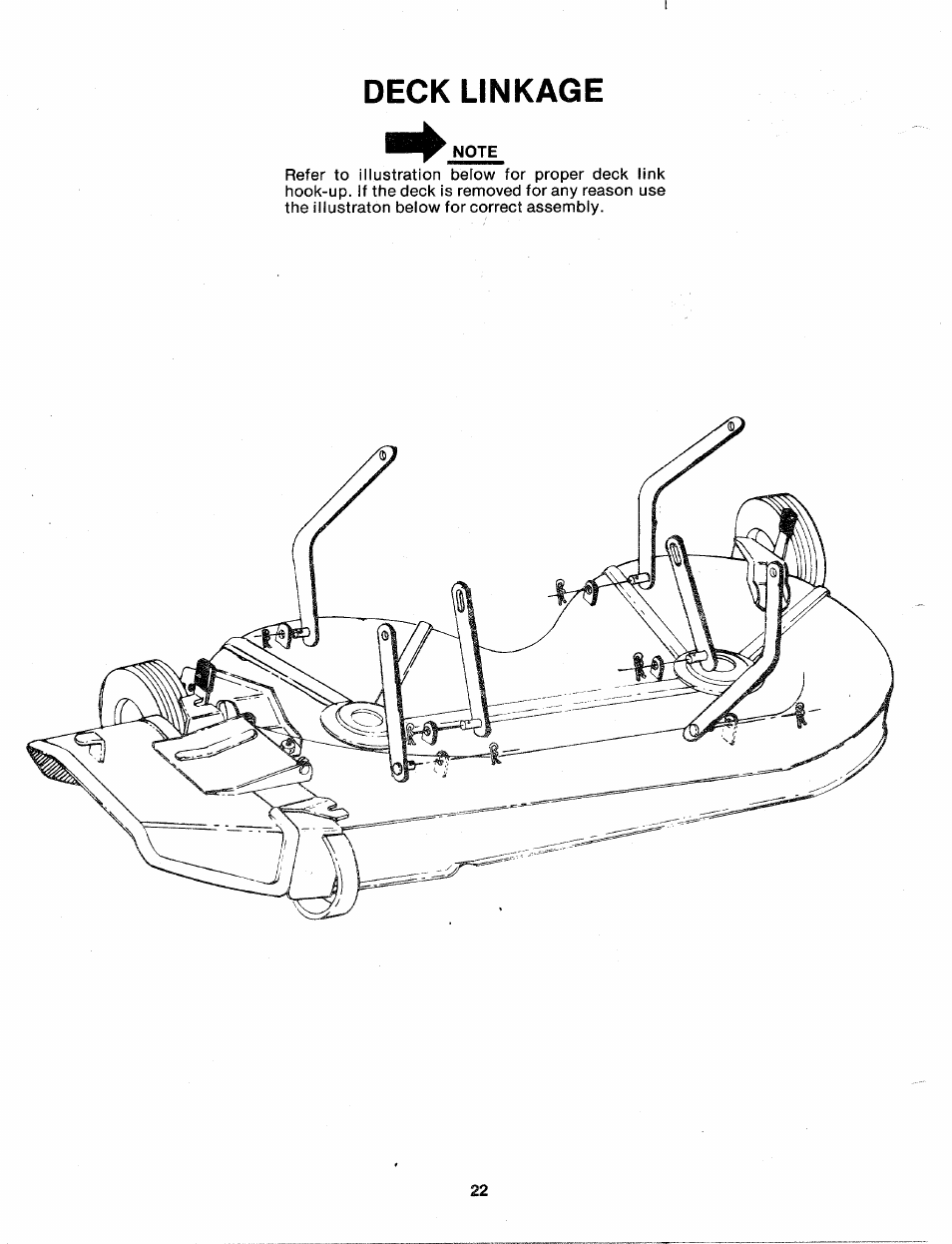 Deck linkage | Asus 136-480A User Manual | Page 22 / 34