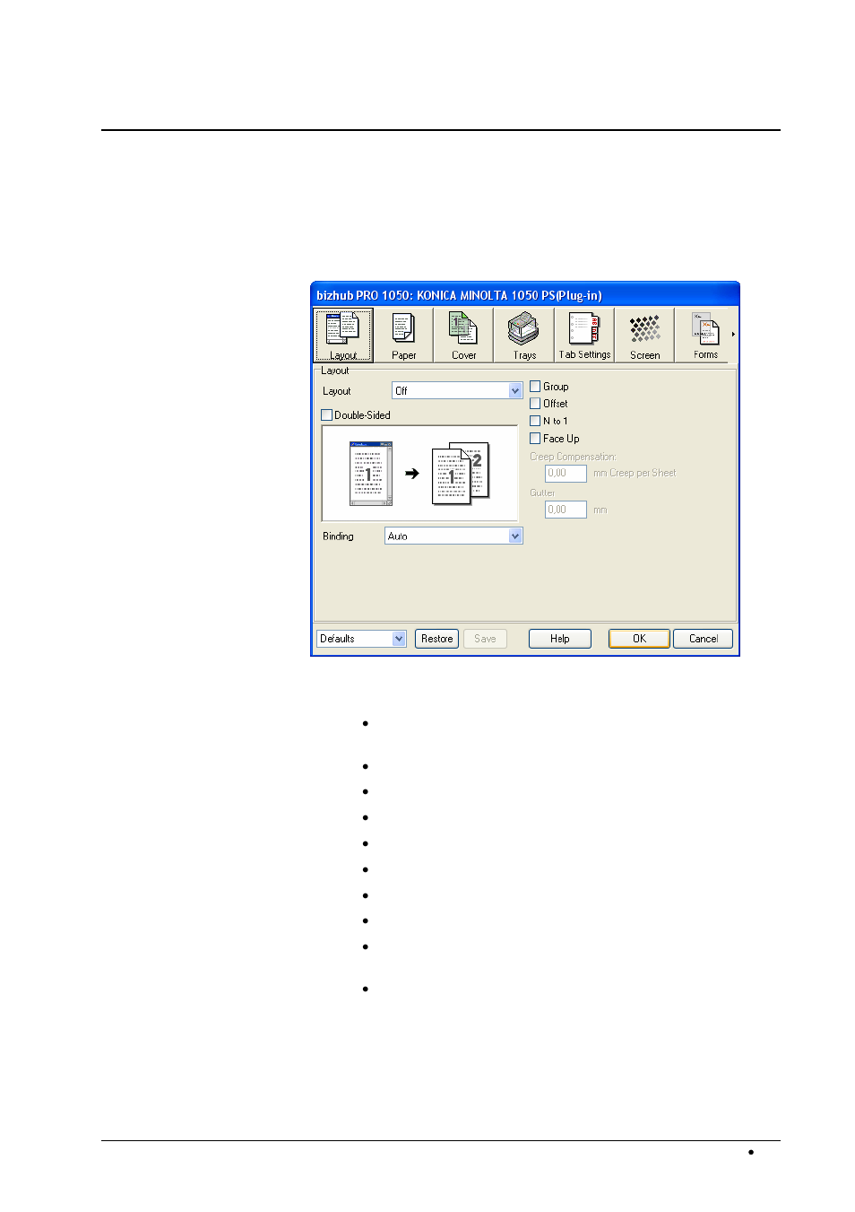 Printer driver plug-in | Konica Minolta bizhub PRO 1050P User Manual | Page 27 / 88