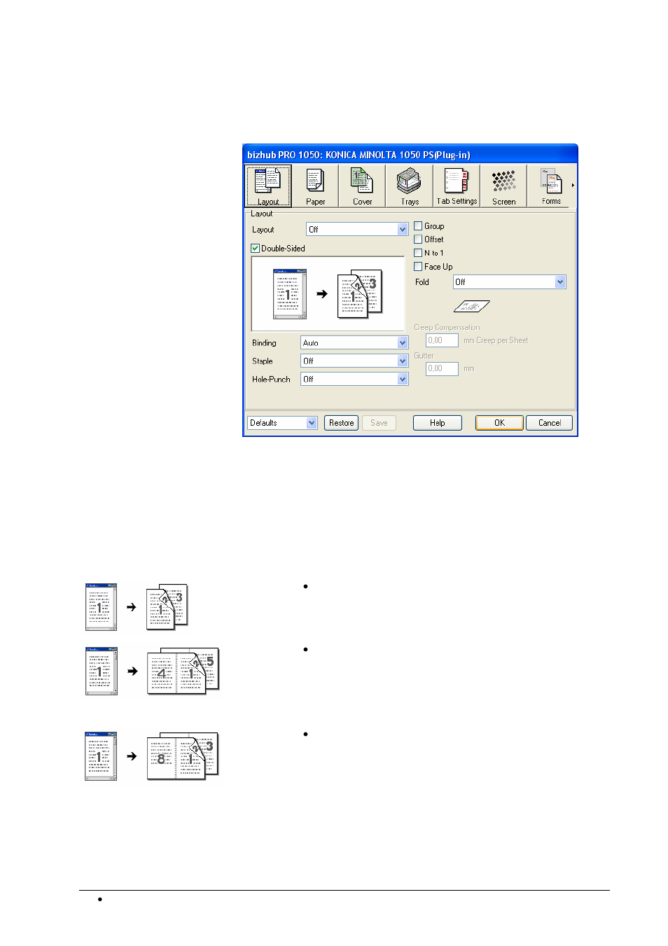 Layout | Konica Minolta bizhub PRO 1050P User Manual | Page 30 / 88