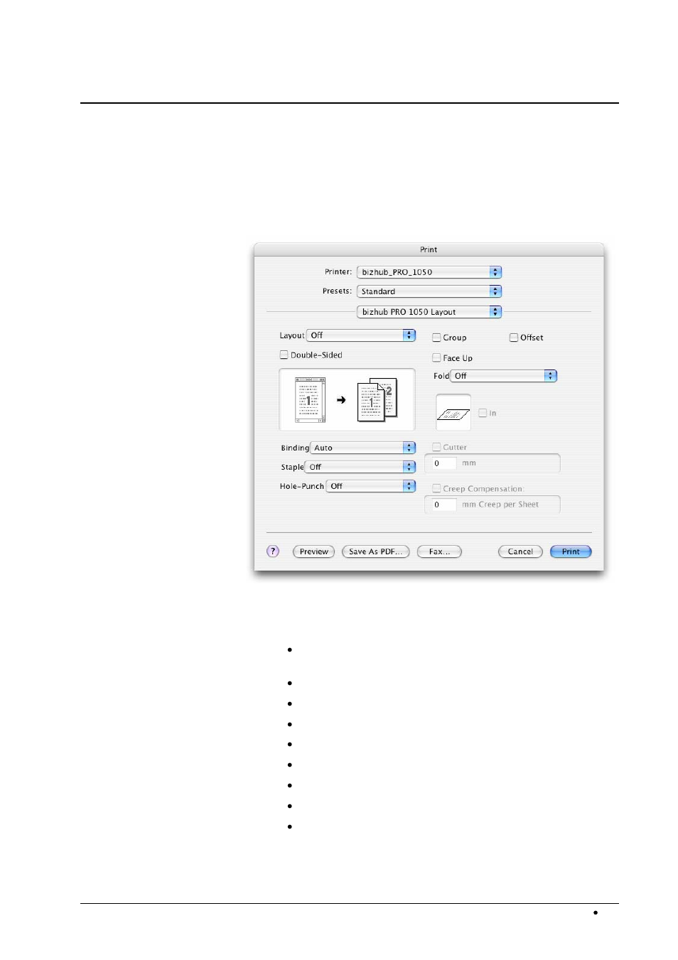 Printer driver plug-in | Konica Minolta bizhub PRO 1050P User Manual | Page 65 / 88