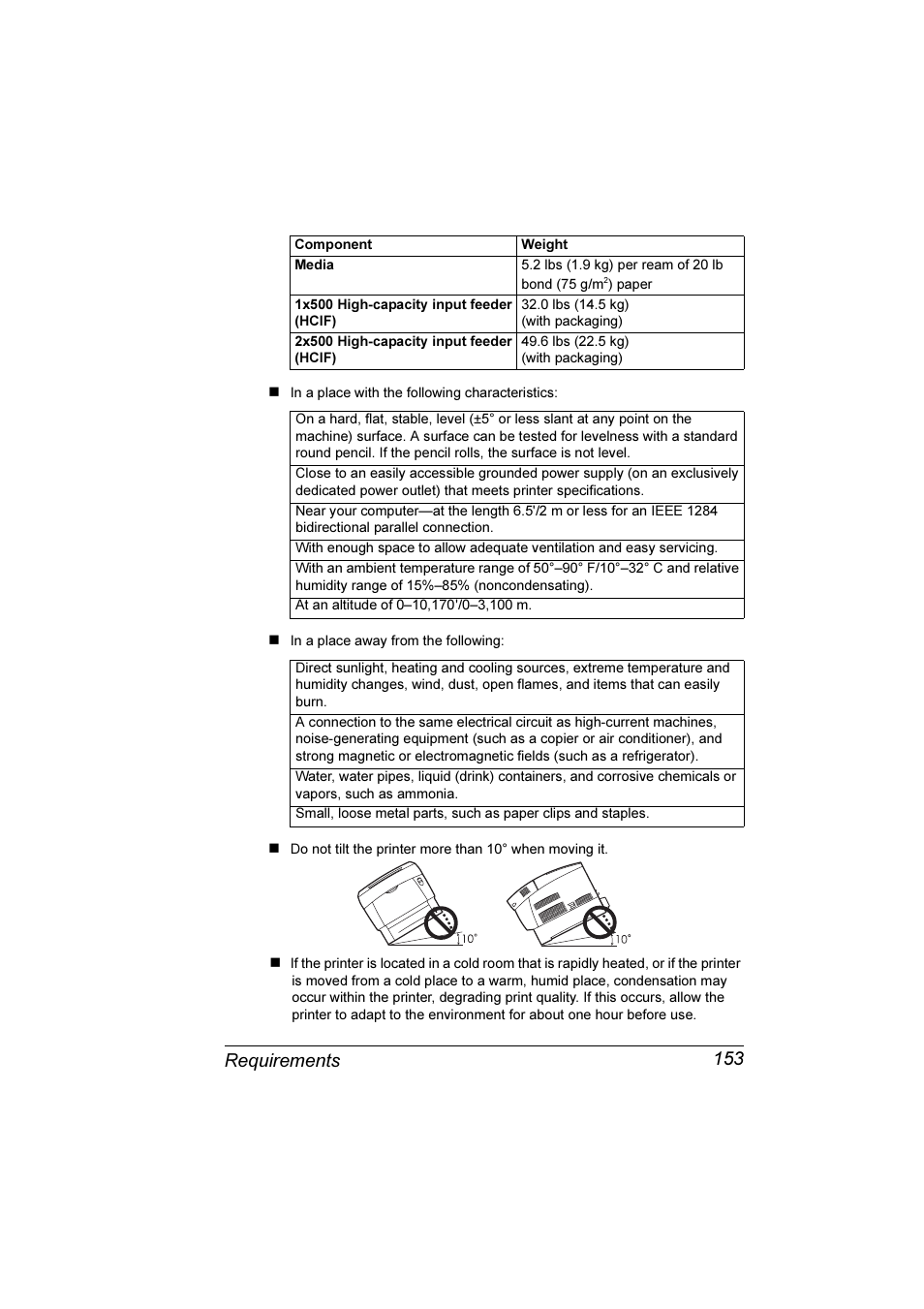 Requirements 153 | Konica Minolta Magicolor 3300DN User Manual | Page 161 / 198