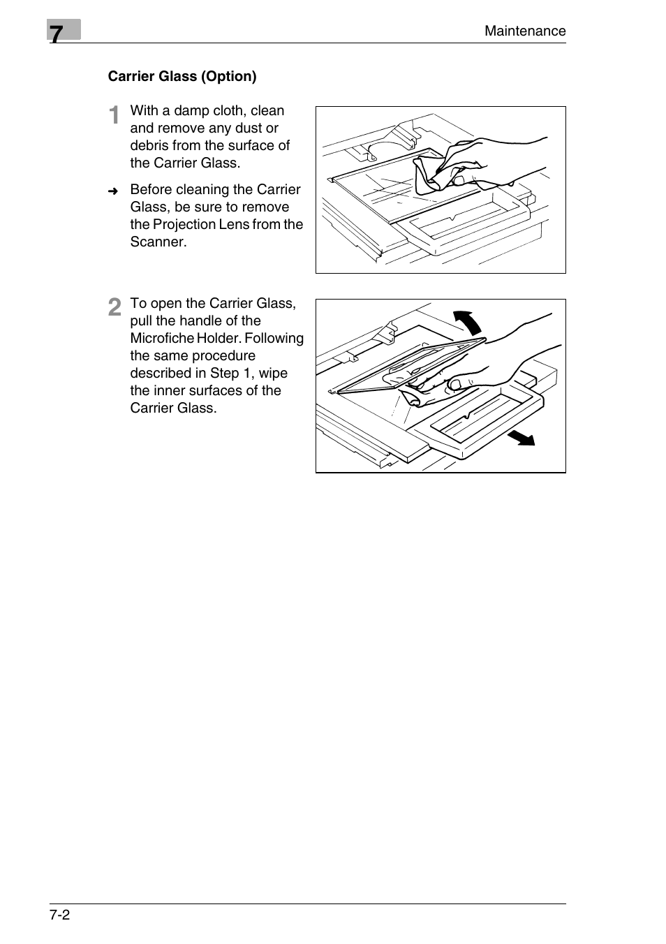 Carrier glass (option), Carrier glass (option) -2 | Konica Minolta MS7000 MKII User Manual | Page 128 / 154