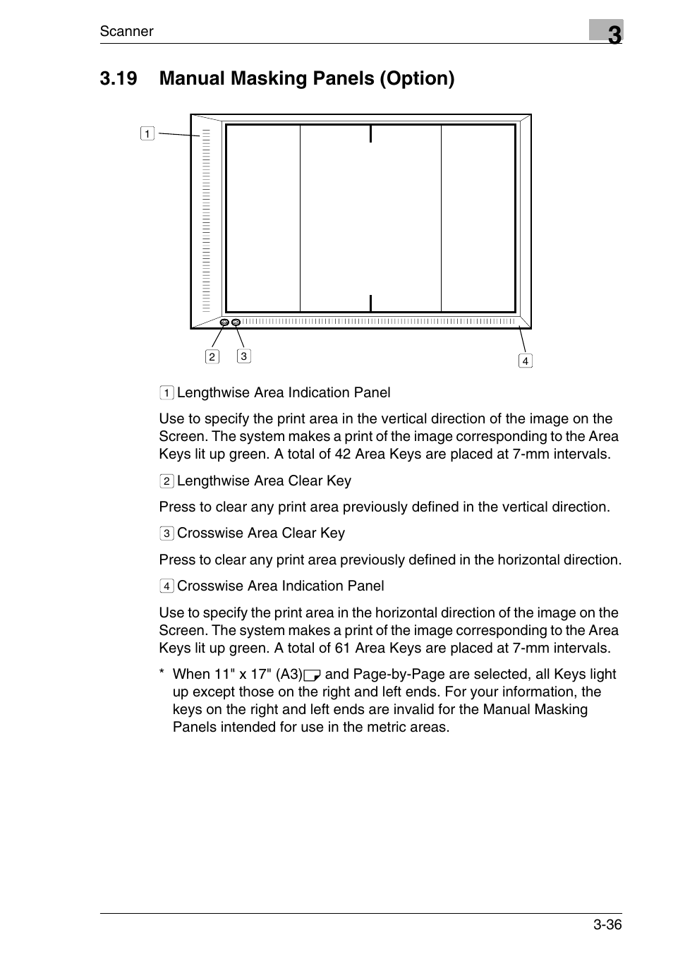 19 manual masking panels (option), 19 manual masking panels (option) -36 | Konica Minolta MS7000 MKII User Manual | Page 69 / 154