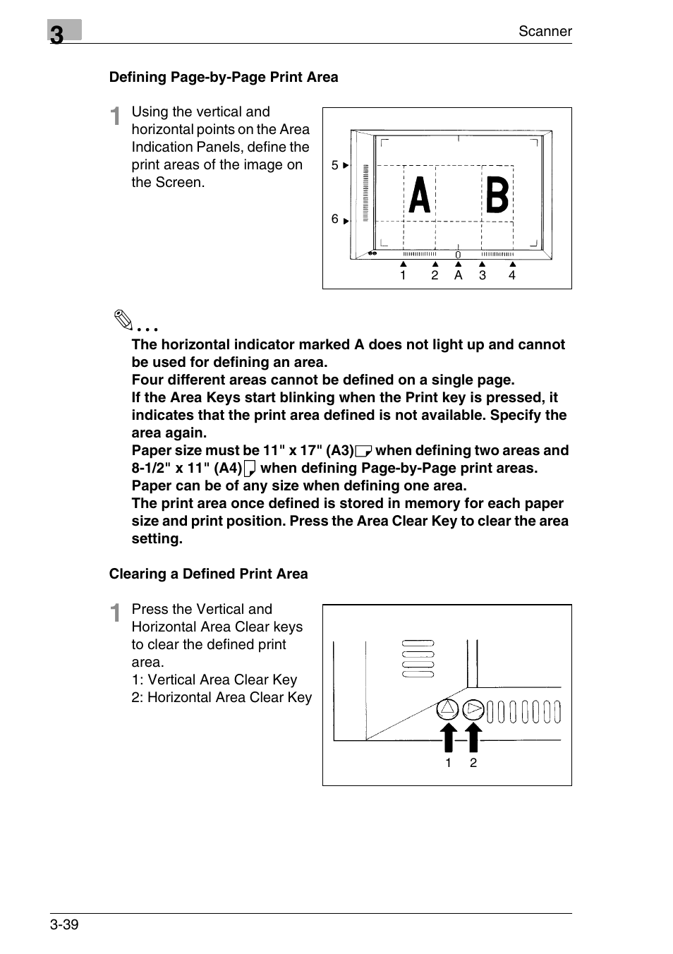 Clearing a defined print area | Konica Minolta MS7000 MKII User Manual | Page 72 / 154