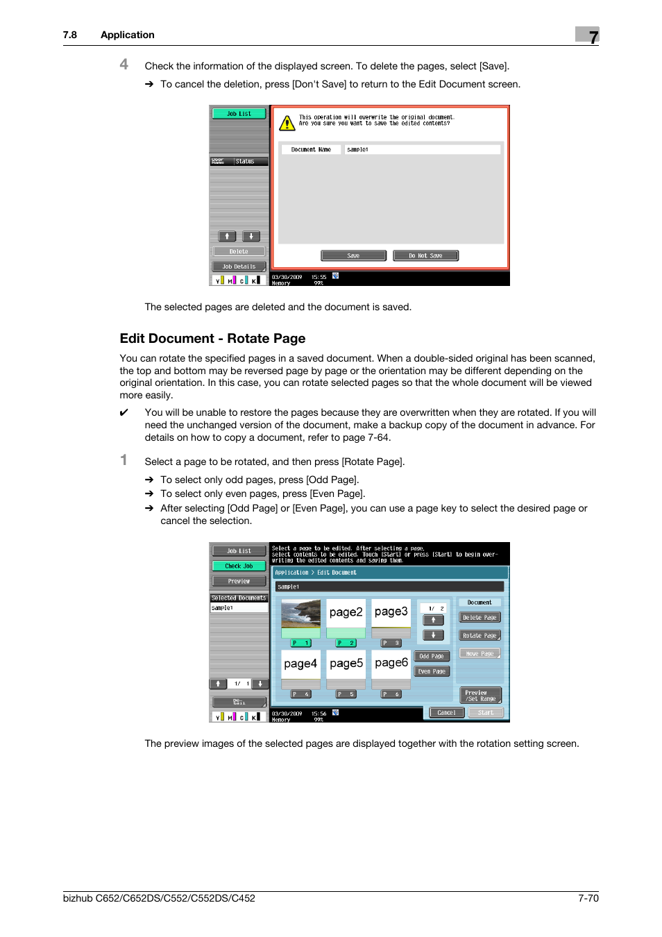 P. 7-70) | Konica Minolta BIZHUB C652DS User Manual | Page 175 / 300