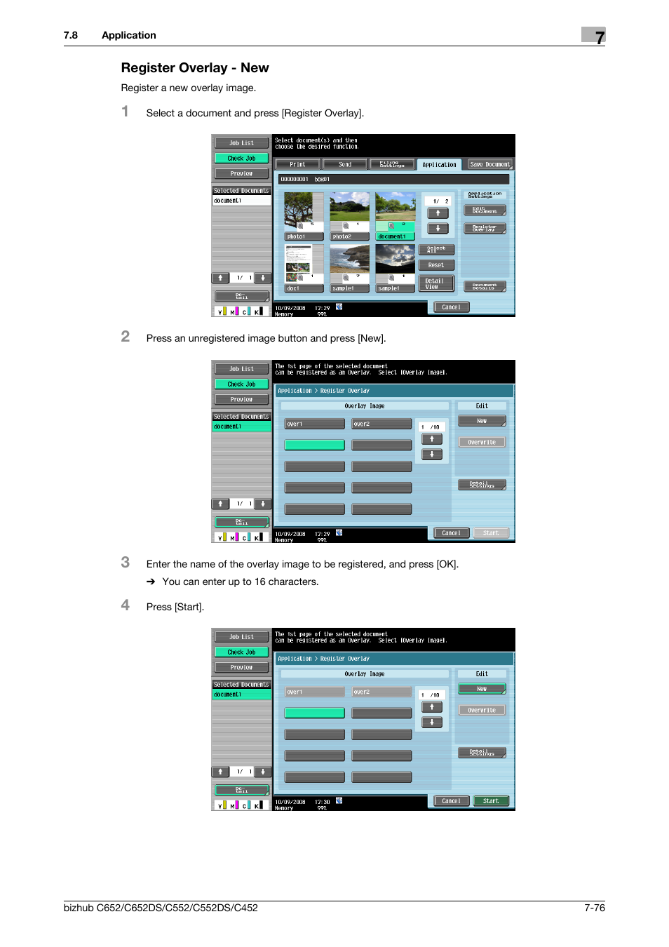 Register overlay - new, Register overlay - new -76, New (p. 7-76) | Konica Minolta BIZHUB C652DS User Manual | Page 181 / 300