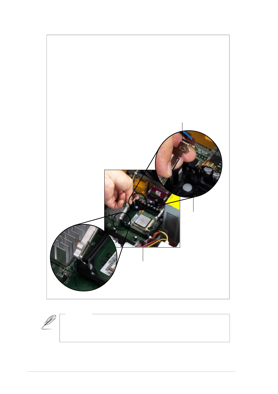 Install the fan heatsink assembly | Asus Pentium 4 Pedestal Server AP130-D User Manual | Page 24 / 40