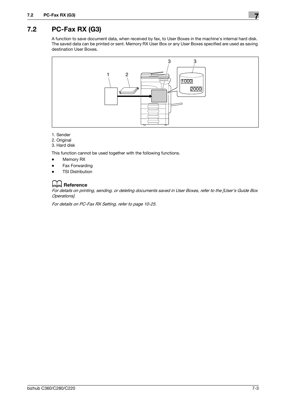 2 pc-fax rx (g3), Pc-fax rx (g3) -3 | Konica Minolta BIZHUB C360 User Manual | Page 137 / 299