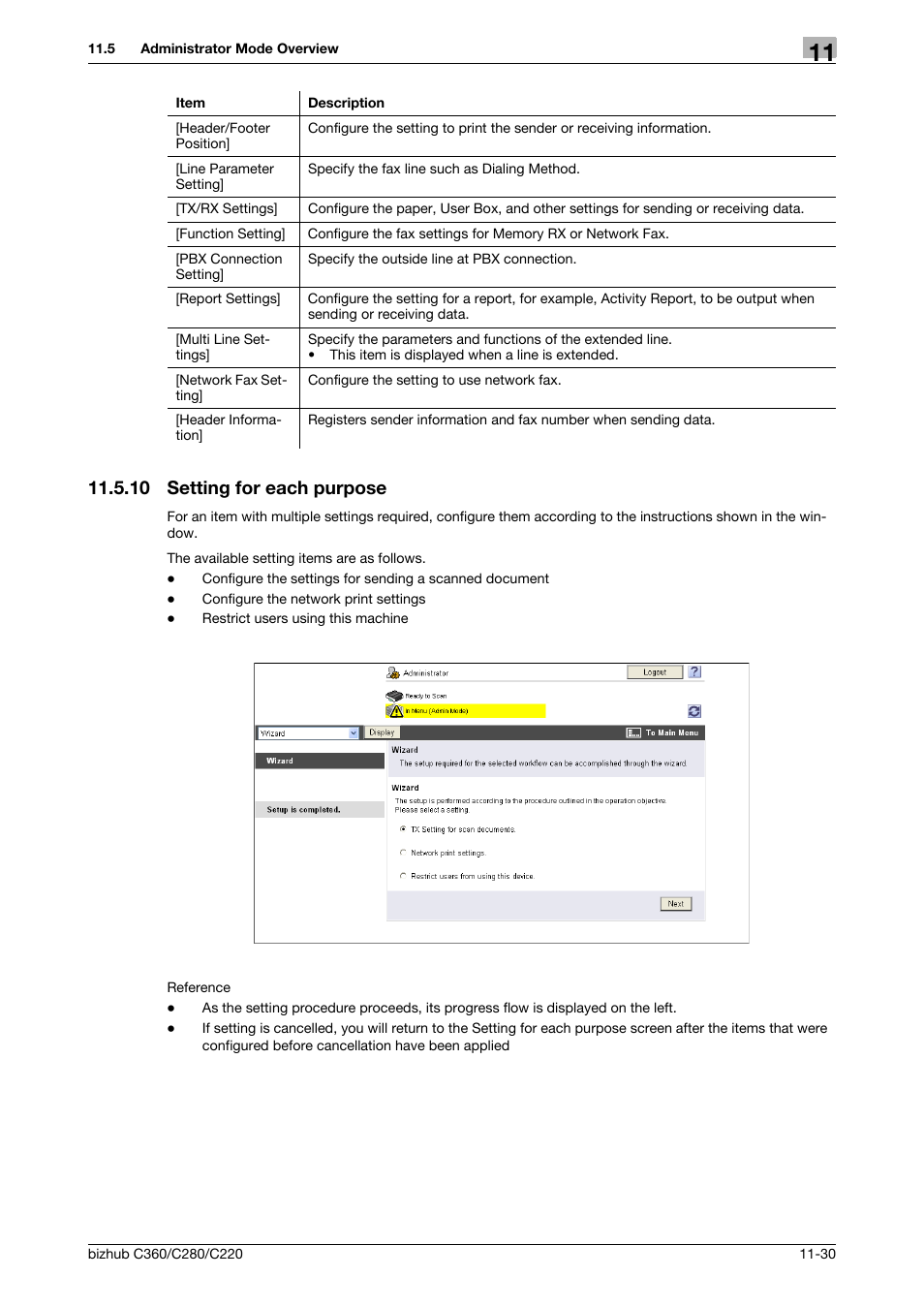 10 setting for each purpose, Setting for each purpose -30 | Konica Minolta BIZHUB C360 User Manual | Page 267 / 299