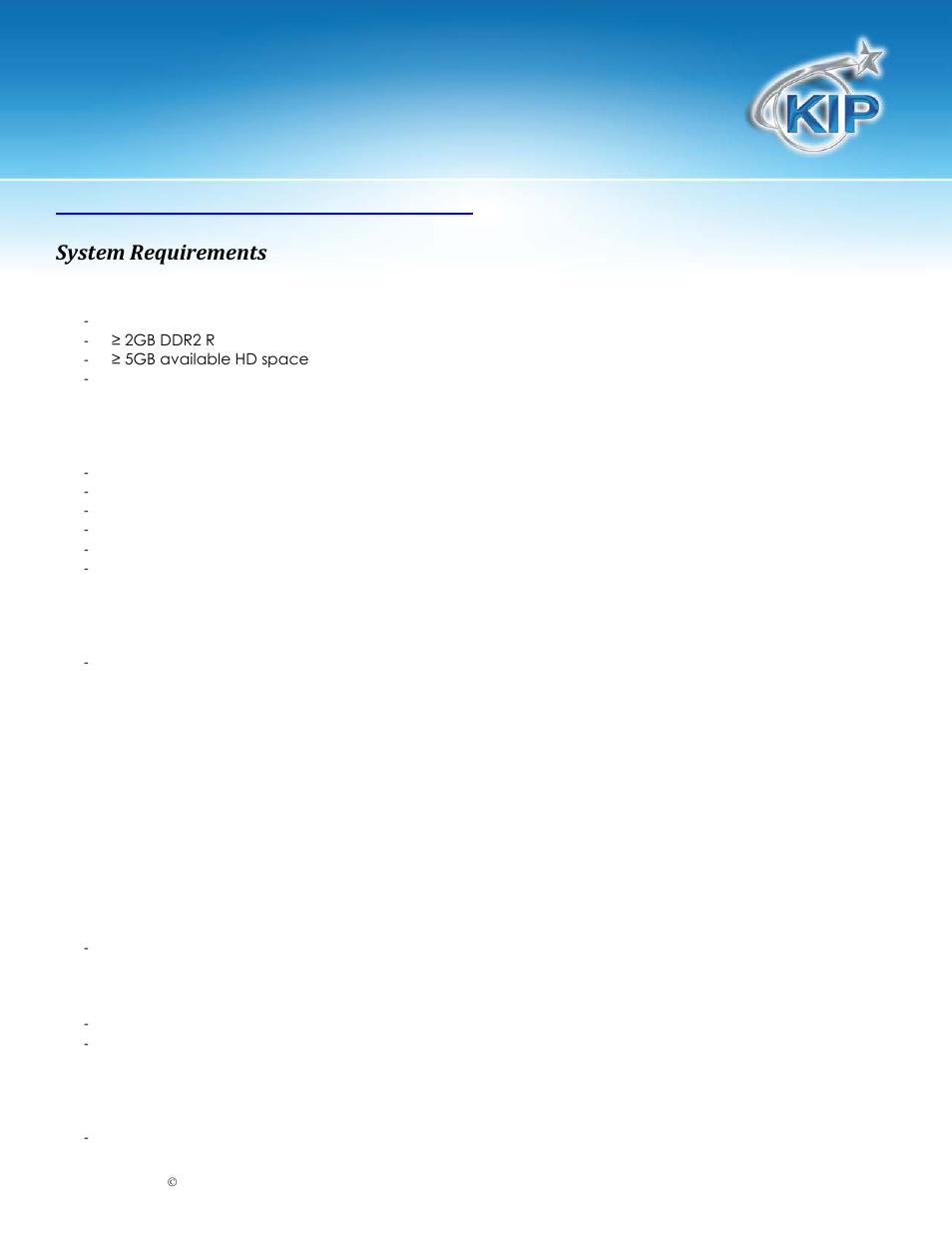 Installation & system requirements, System requirements, Kip printer status | Konica Minolta KIP 7900 User Manual | Page 4 / 9