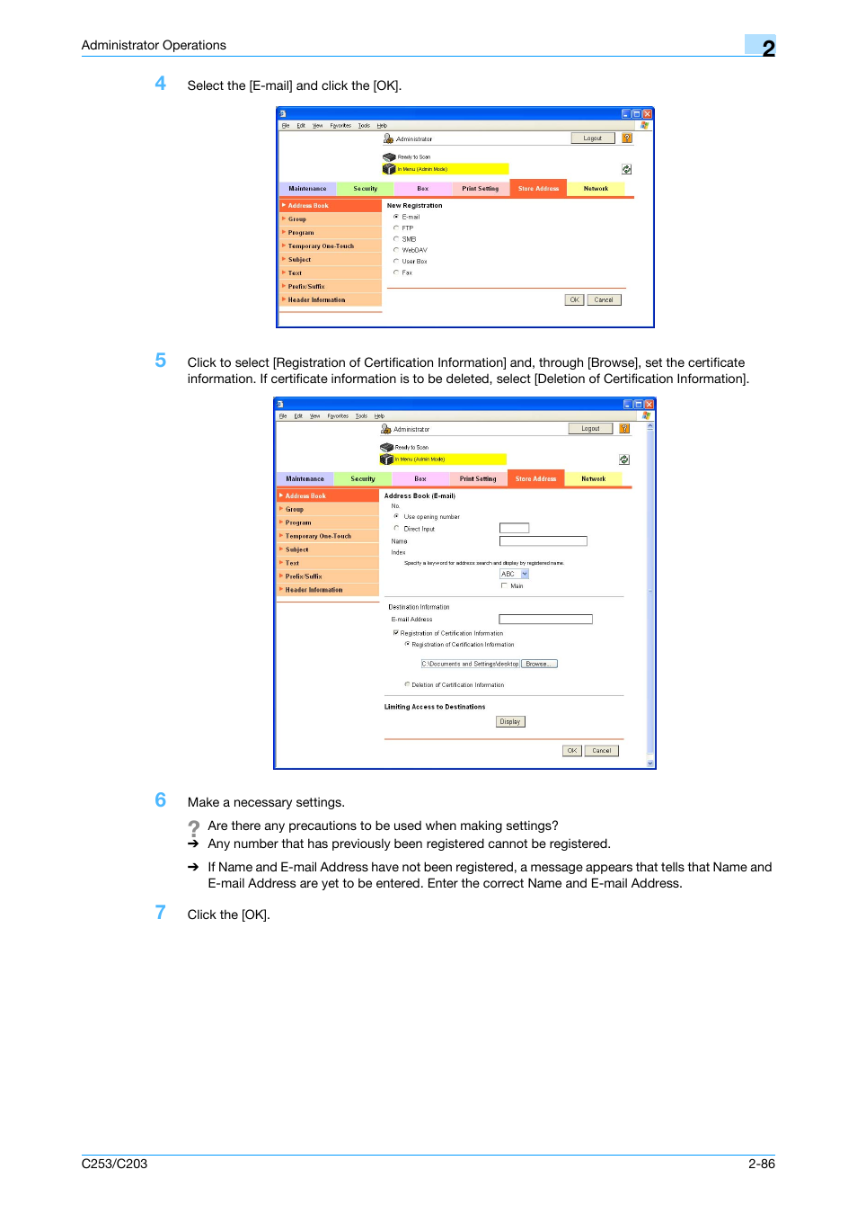 Konica Minolta BIZHUB C253 User Manual | Page 101 / 186