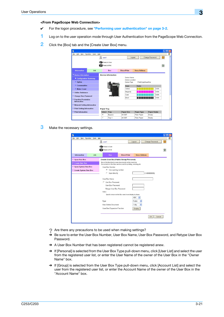 Konica Minolta BIZHUB C253 User Manual | Page 136 / 186