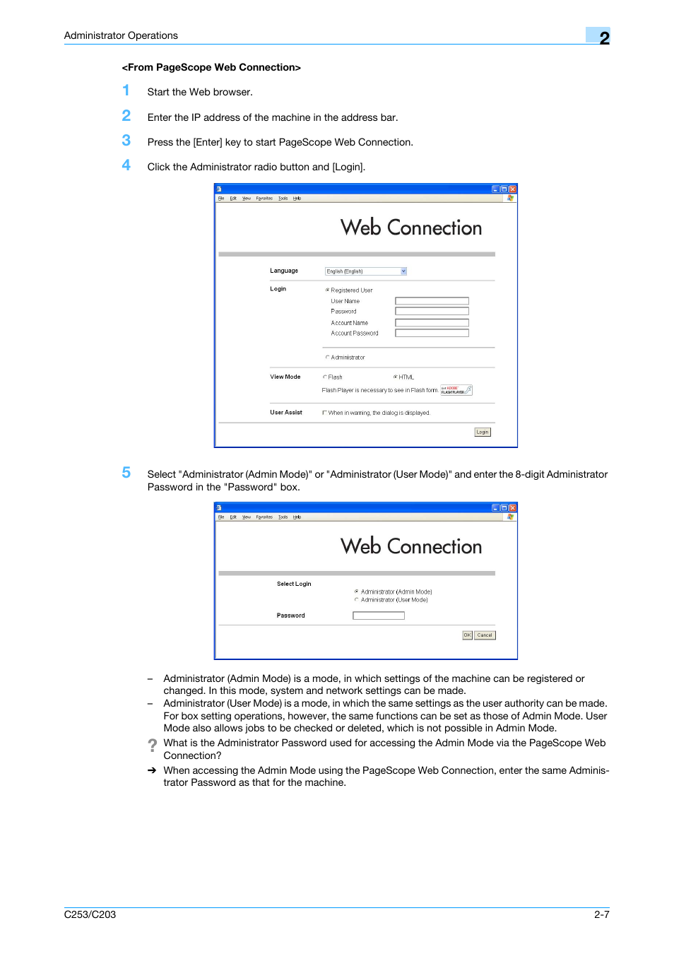 Konica Minolta BIZHUB C253 User Manual | Page 22 / 186