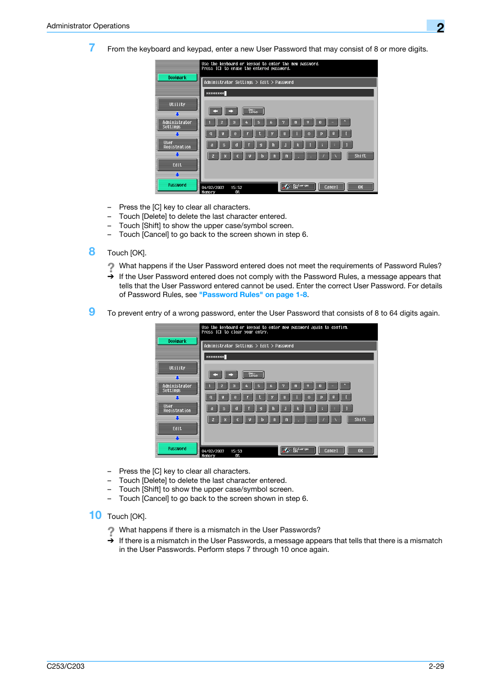 Konica Minolta BIZHUB C253 User Manual | Page 44 / 186