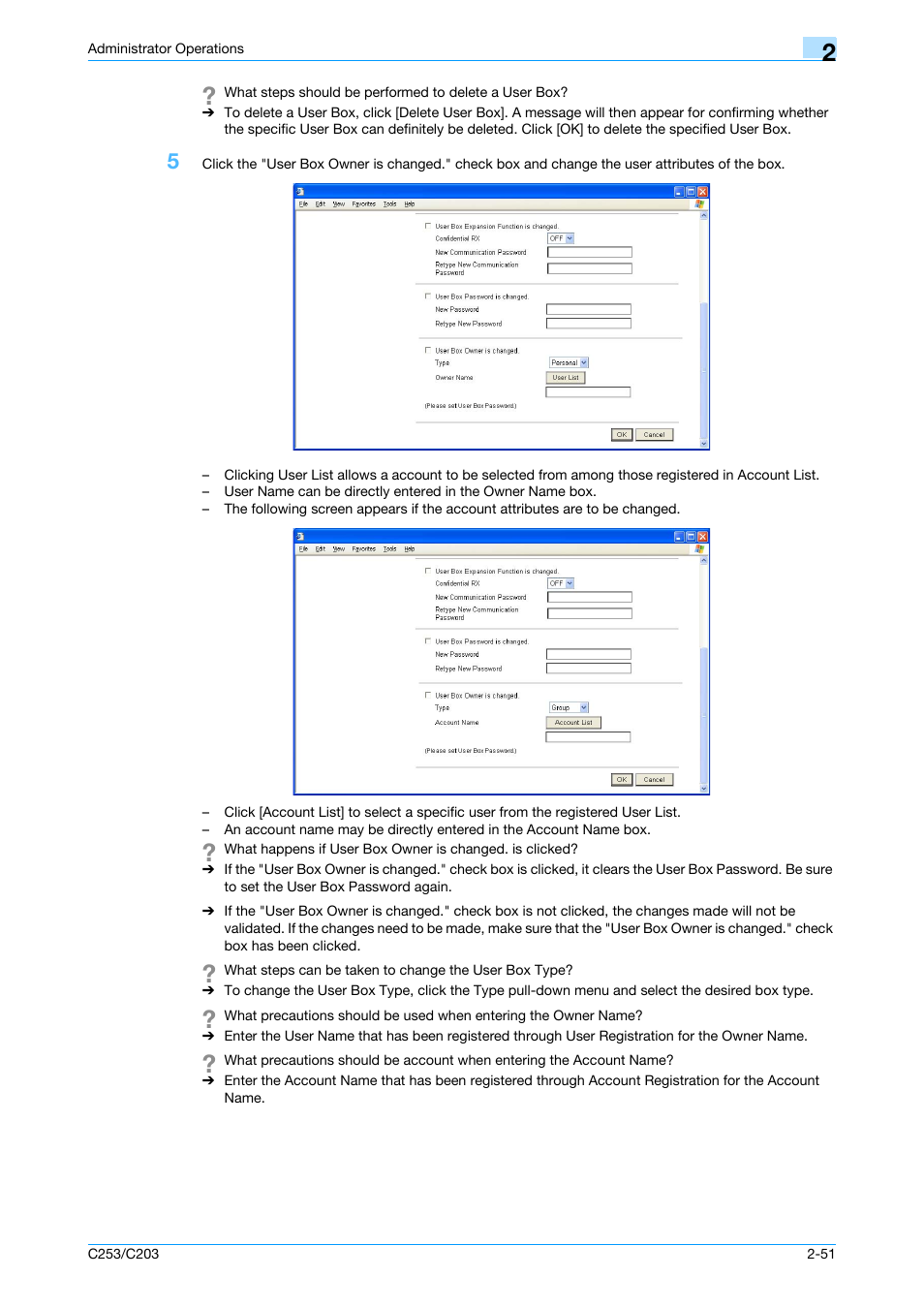 Konica Minolta BIZHUB C253 User Manual | Page 66 / 186