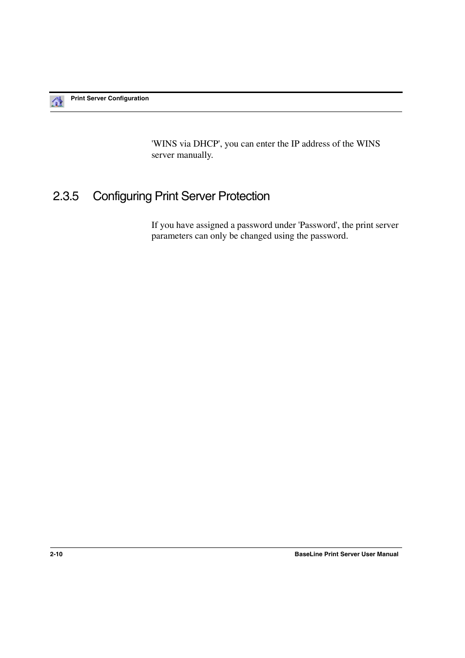 5 configuring print server protection -10, Configuring print server protection, 5 configuring print server protection | Konica Minolta PagePro 1300 Series User Manual | Page 20 / 50