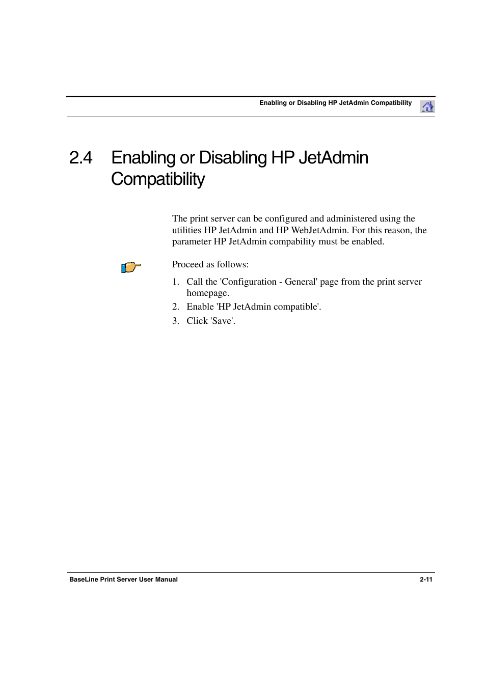 Enabling or disabling hp jetadmin compatibility, 4 enabling or disabling hp jetadmin compatibility | Konica Minolta PagePro 1300 Series User Manual | Page 21 / 50