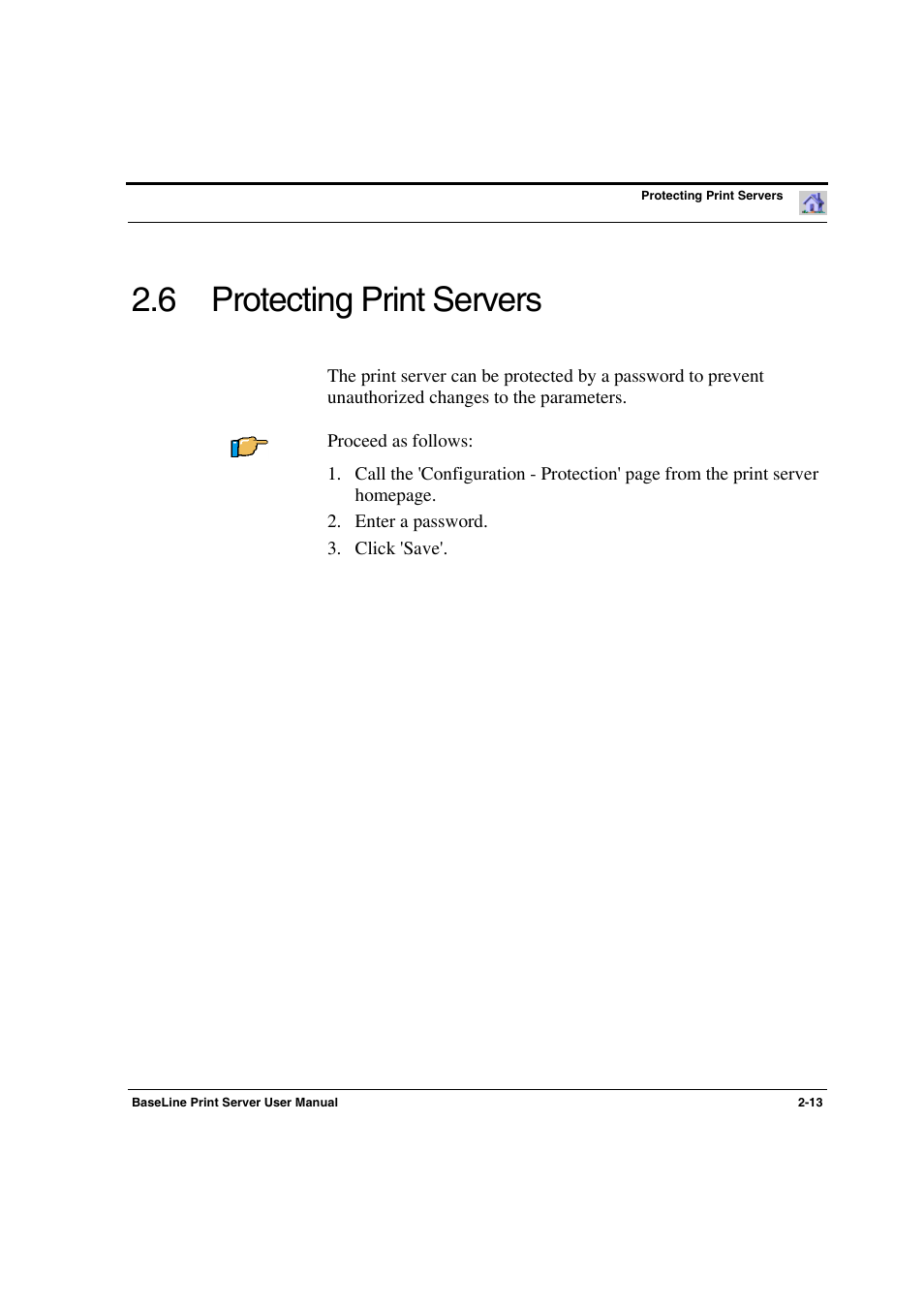 6 protecting print servers -13, Protecting print servers, 6 protecting print servers | Konica Minolta PagePro 1300 Series User Manual | Page 23 / 50