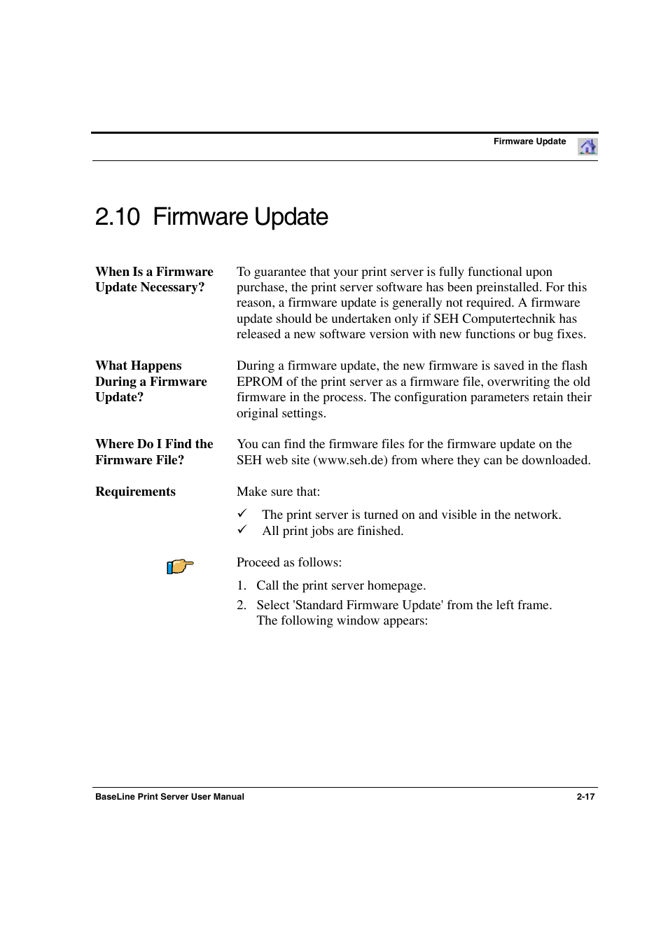 10 firmware update -17, Firmware update, 10 firmware update | Konica Minolta PagePro 1300 Series User Manual | Page 27 / 50