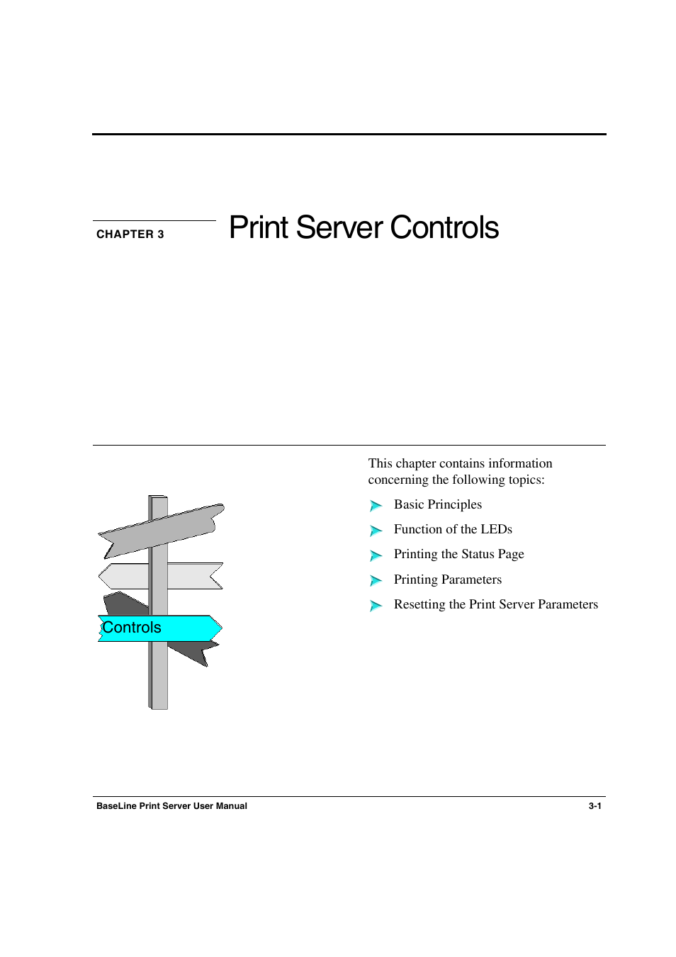 Chapter 3 print server controls, Chapter 3, Print server controls | Konica Minolta PagePro 1300 Series User Manual | Page 29 / 50