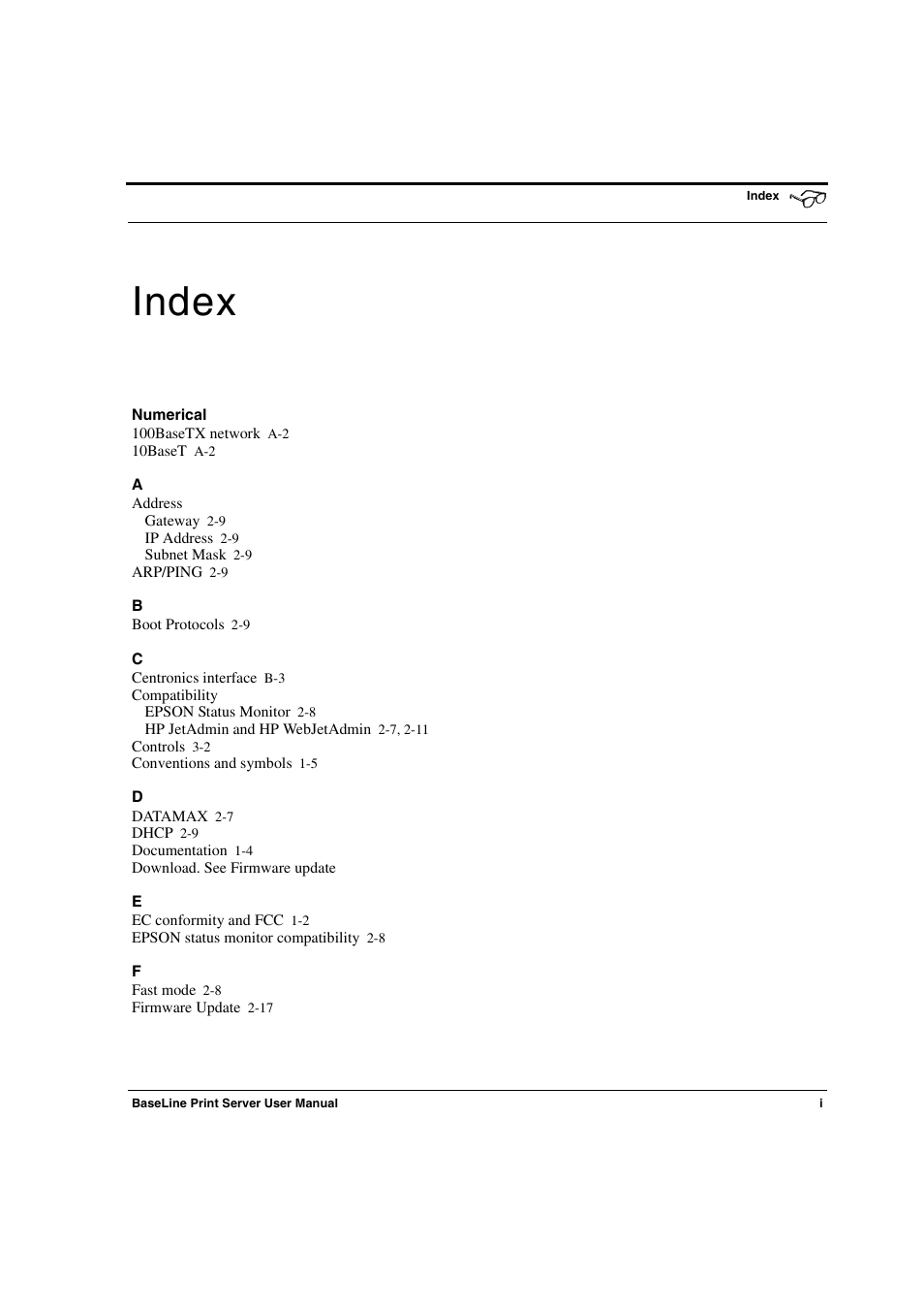 Index | Konica Minolta PagePro 1300 Series User Manual | Page 47 / 50