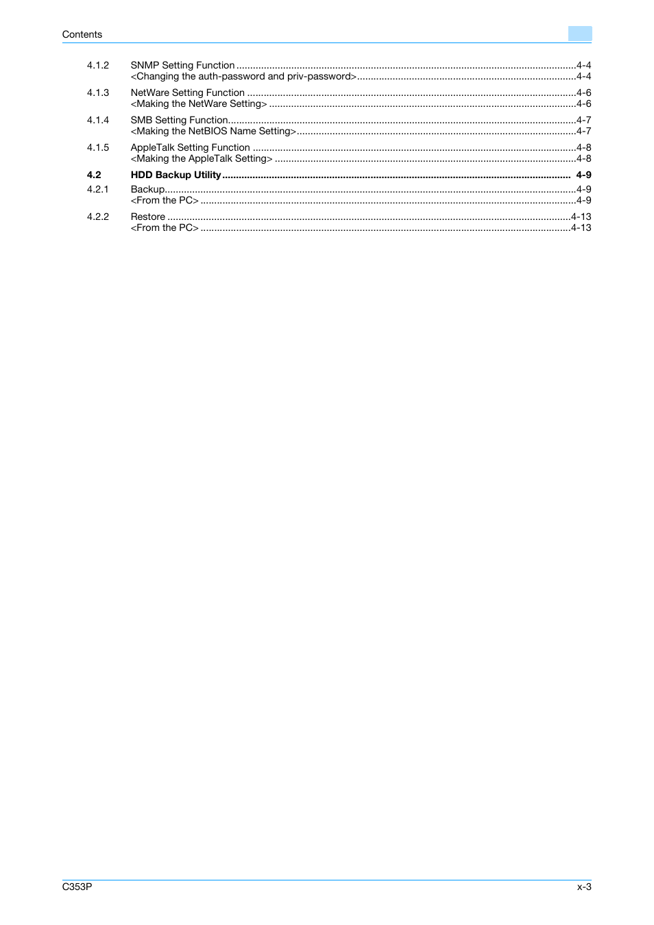 Konica Minolta bizhub C353P User Manual | Page 4 / 96