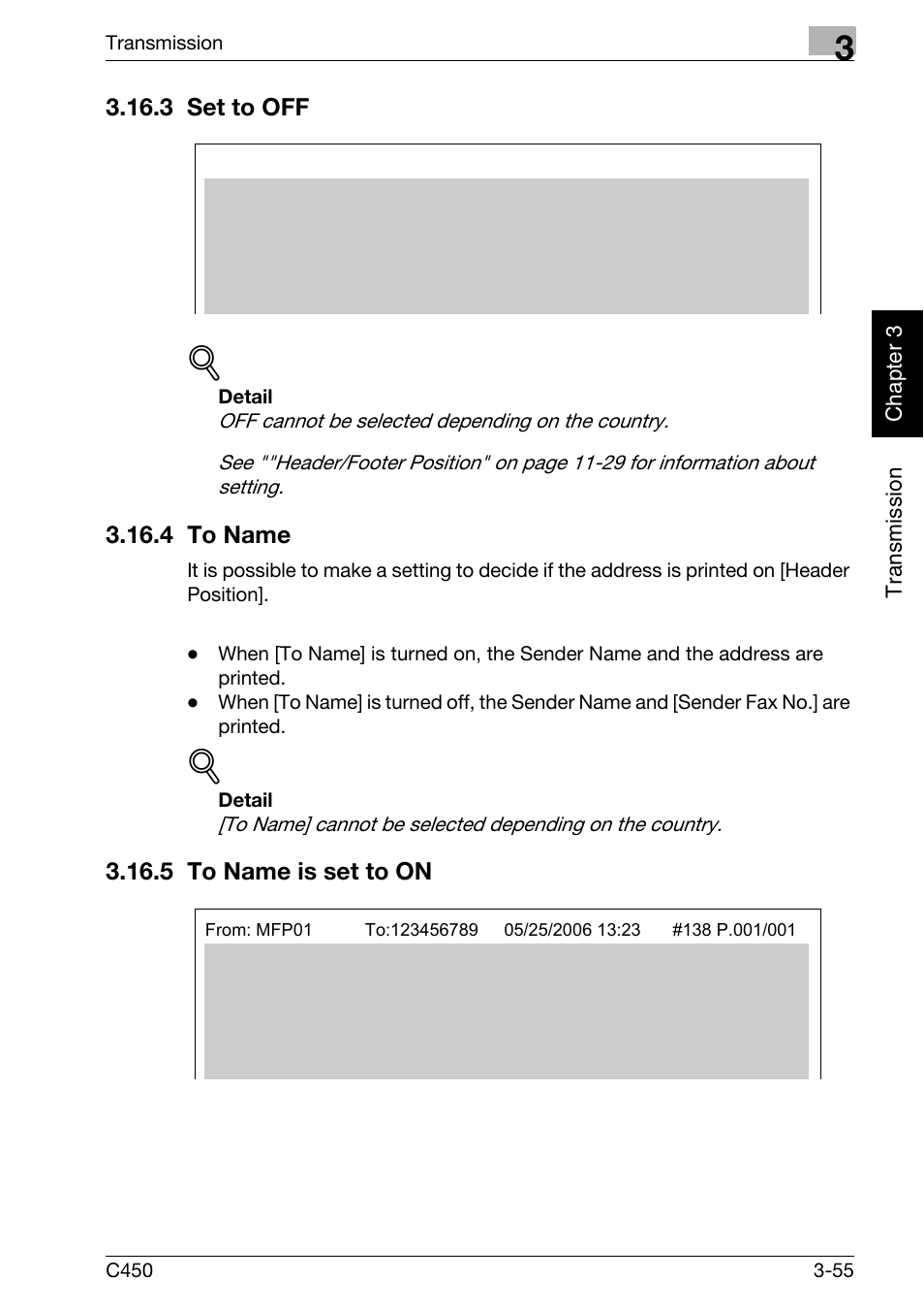 3 set to off, 4 to name, 5 to name is set to on | Set to off -55, To name -55, To name is set to on -55 | Konica Minolta FK-502 User Manual | Page 110 / 450