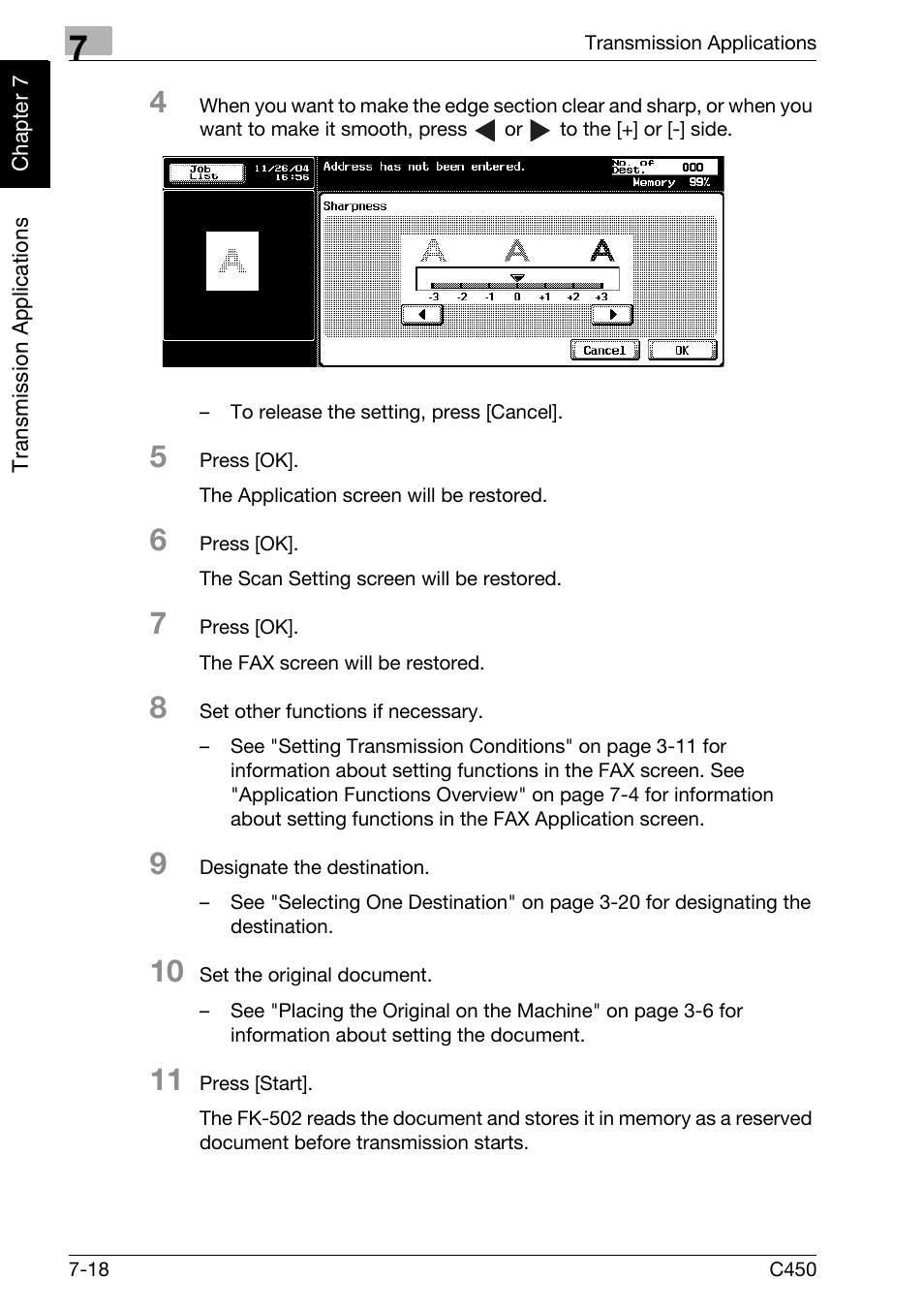 Konica Minolta FK-502 User Manual | Page 155 / 450