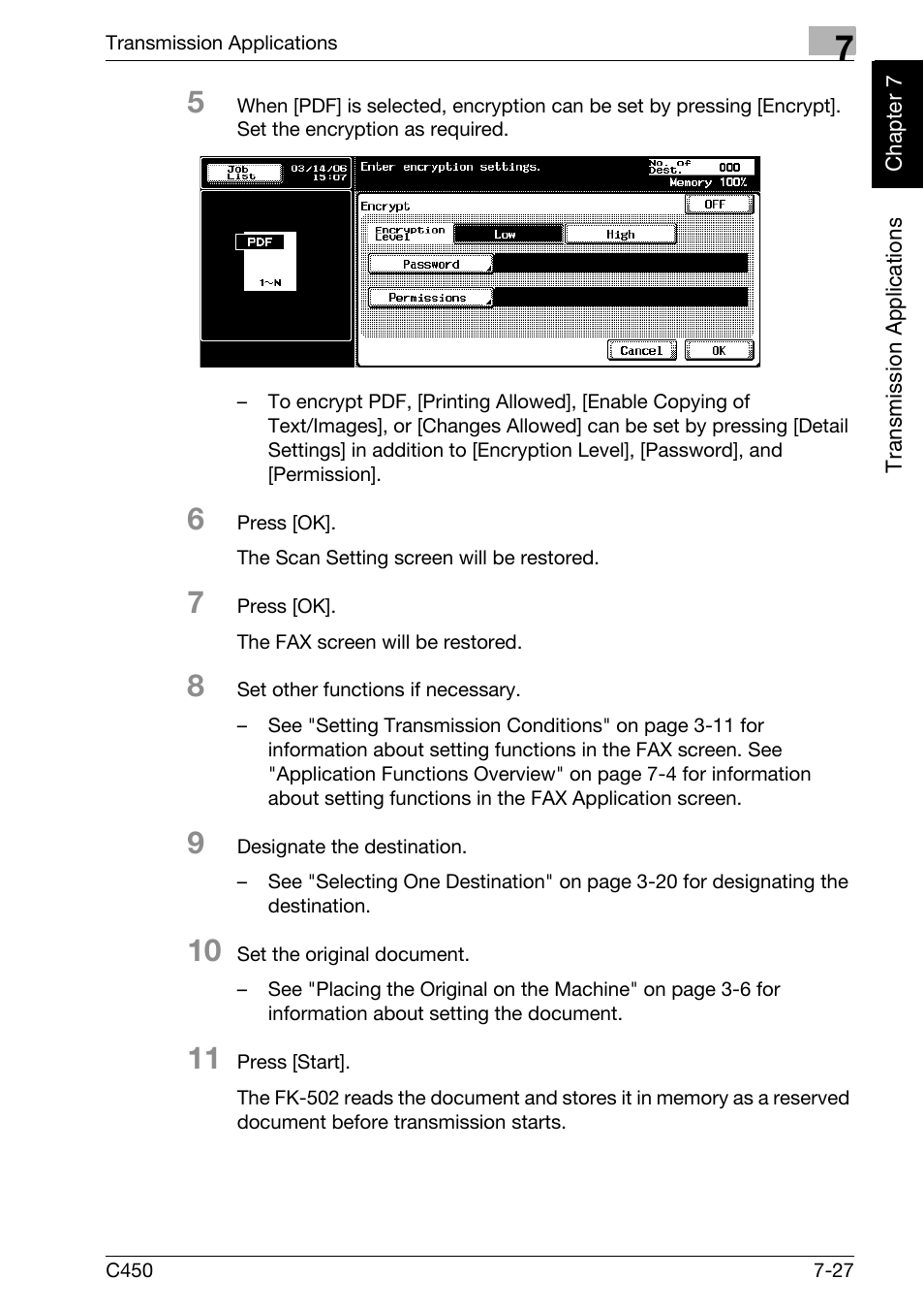 Konica Minolta FK-502 User Manual | Page 164 / 450