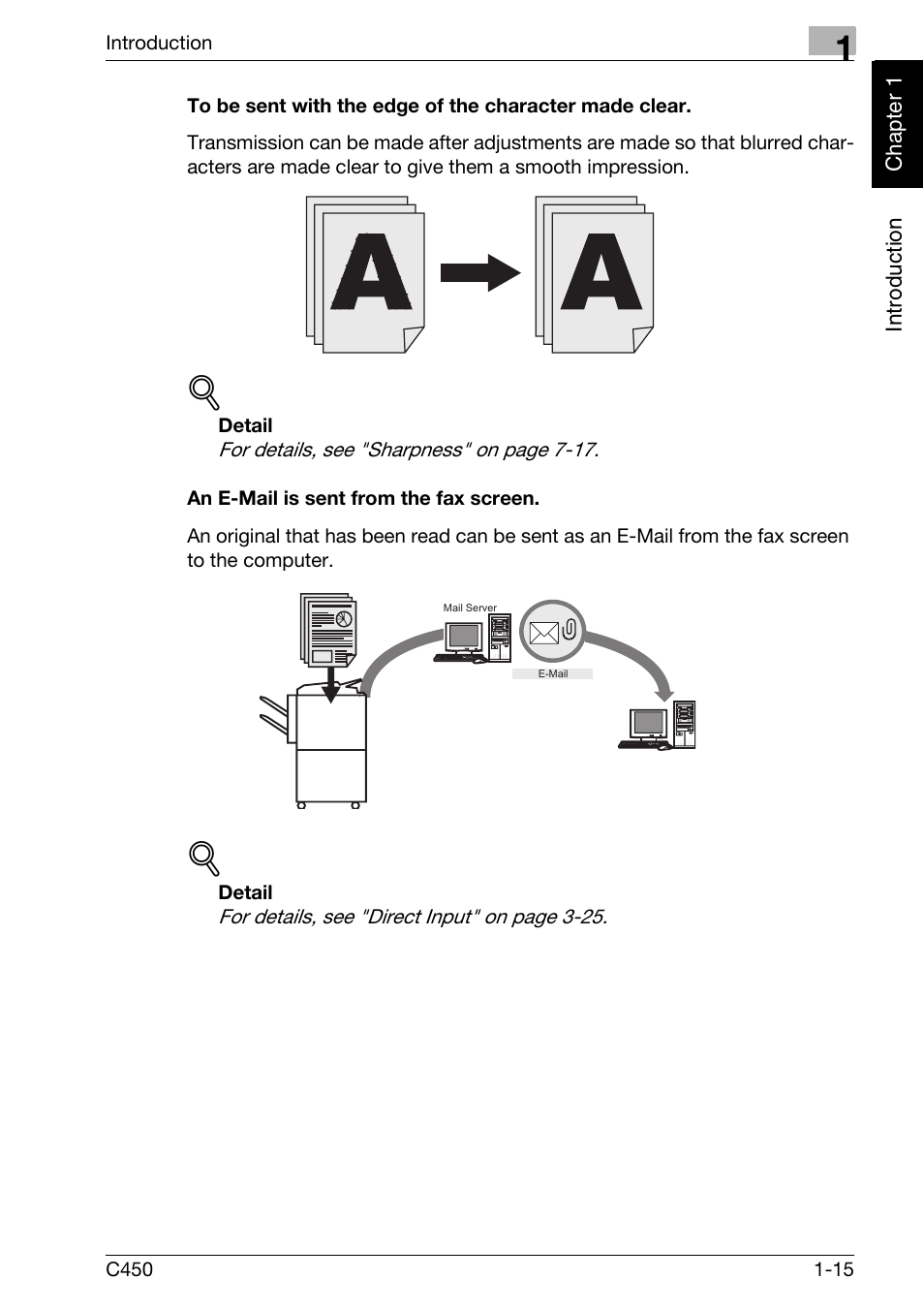 An e-mail is sent from the fax screen | Konica Minolta FK-502 User Manual | Page 24 / 450