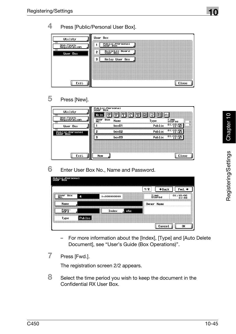 Konica Minolta FK-502 User Manual | Page 250 / 450