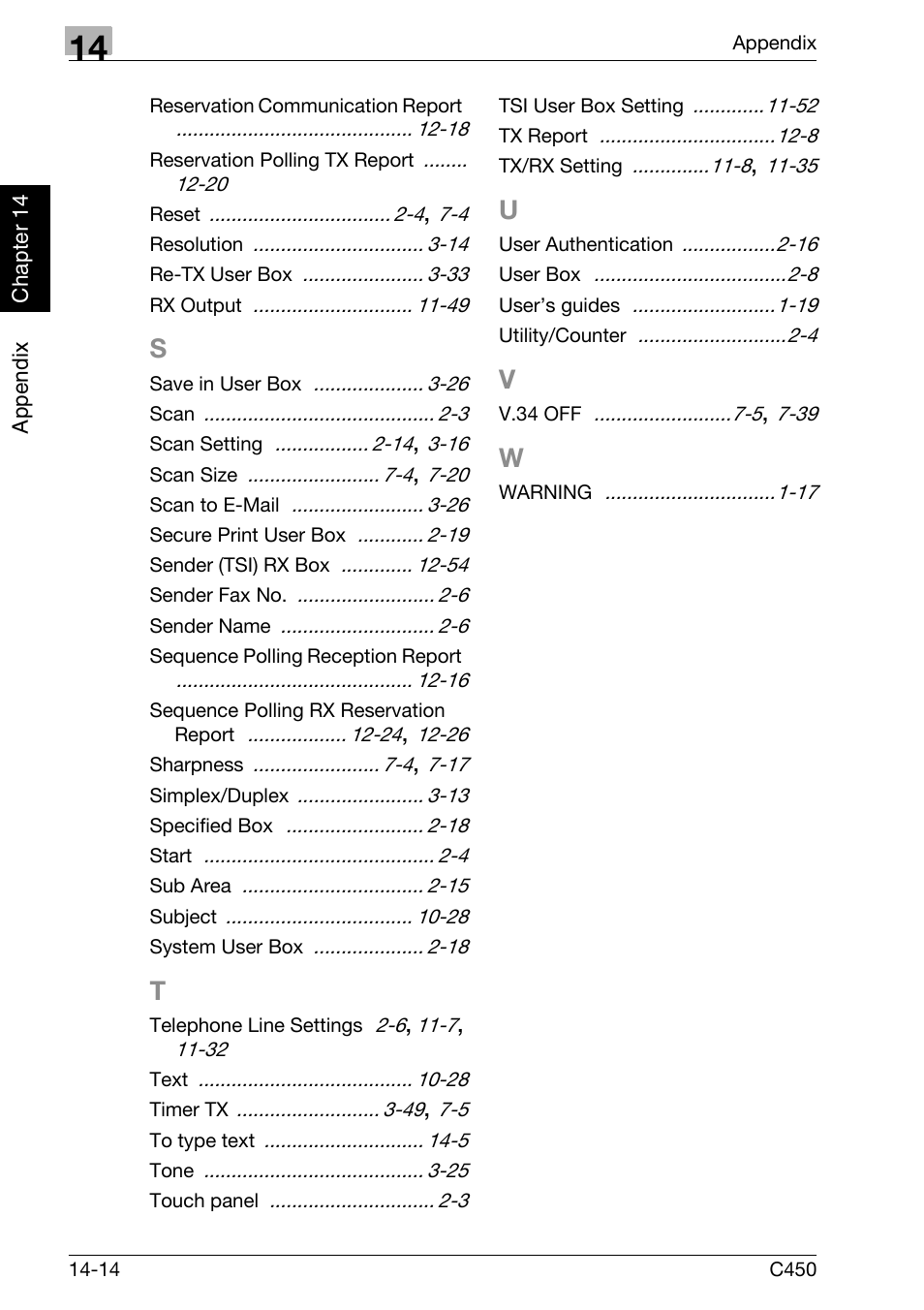 Konica Minolta FK-502 User Manual | Page 447 / 450
