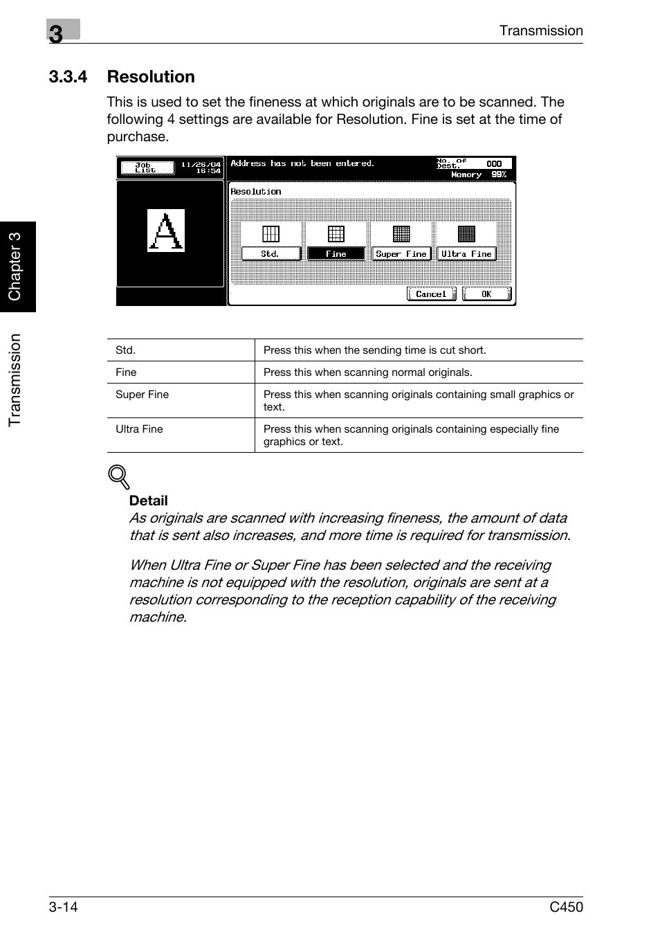 4 resolution, Resolution -14 | Konica Minolta FK-502 User Manual | Page 69 / 450