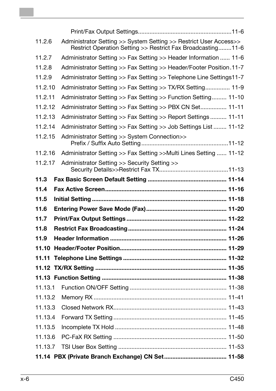 Konica Minolta FK-502 User Manual | Page 7 / 450