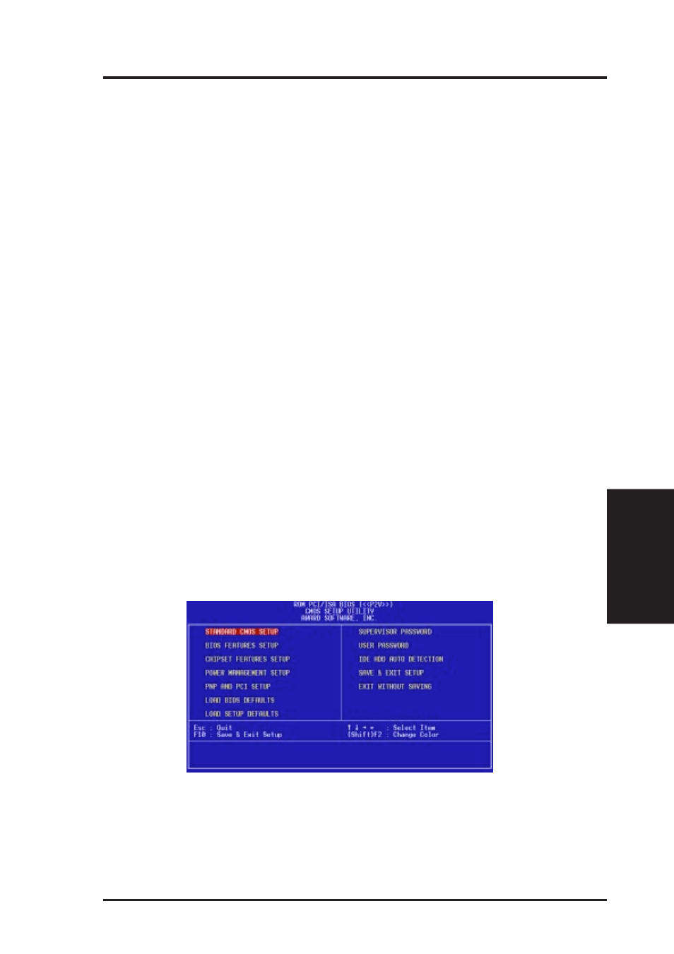 Iv. bios software, Bios setup | Asus II/CELERON P2V User Manual | Page 37 / 64