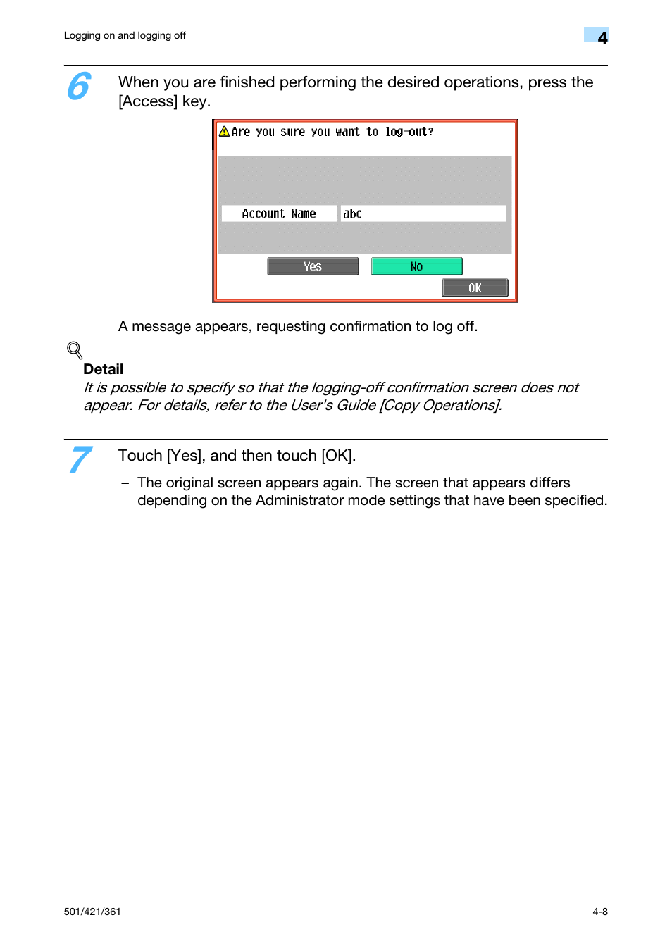 Konica Minolta bizhub 421 User Manual | Page 102 / 103