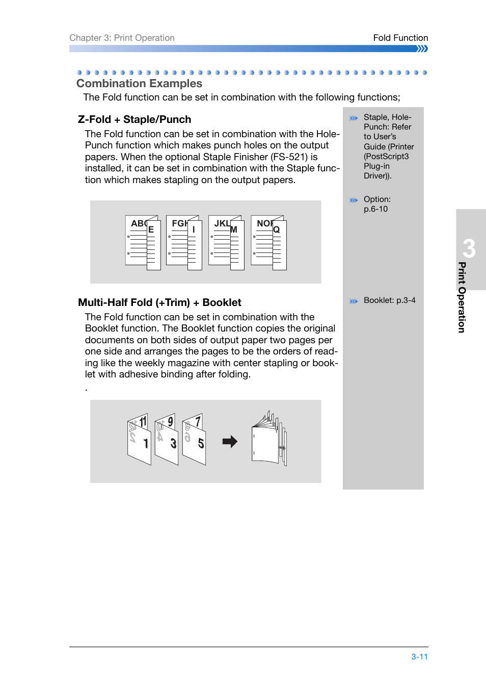 Combination examples, Combination examples -11 | Konica Minolta bizhub PRO 1200 User Manual | Page 71 / 134