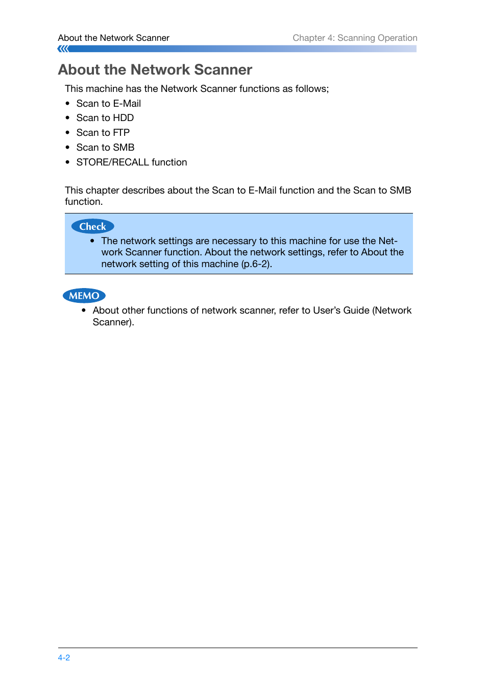 About the network scanner, About the network scanner -2 | Konica Minolta bizhub PRO 1200 User Manual | Page 84 / 134