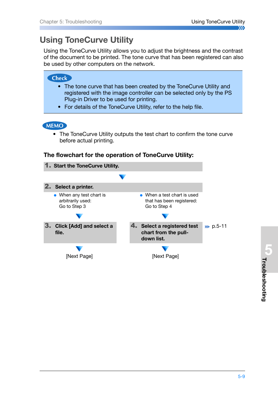 Using tonecurve utility, Using tonecurve utility -9 | Konica Minolta bizhub PRO 1200 User Manual | Page 99 / 134