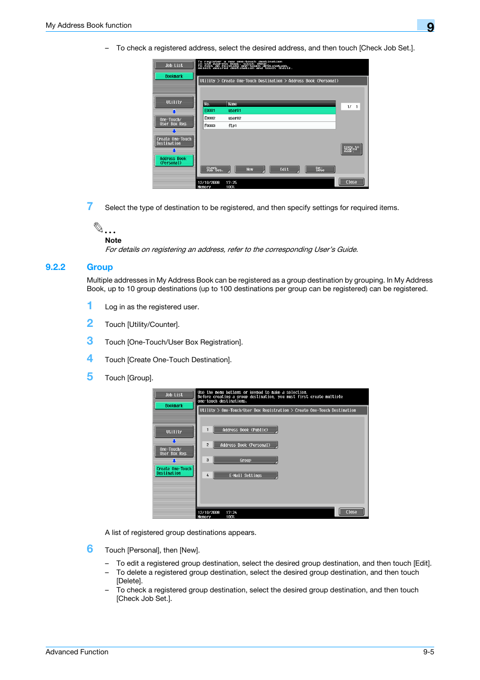 2 group, Group -5 | Konica Minolta bizhub 751 User Manual | Page 76 / 84