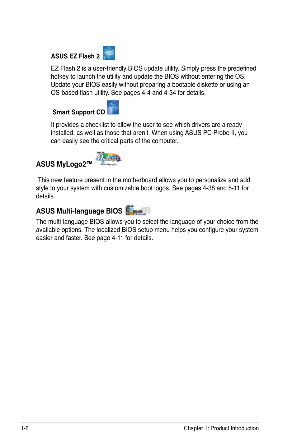 Asus P5K64 WS User Manual | Page 22 / 164