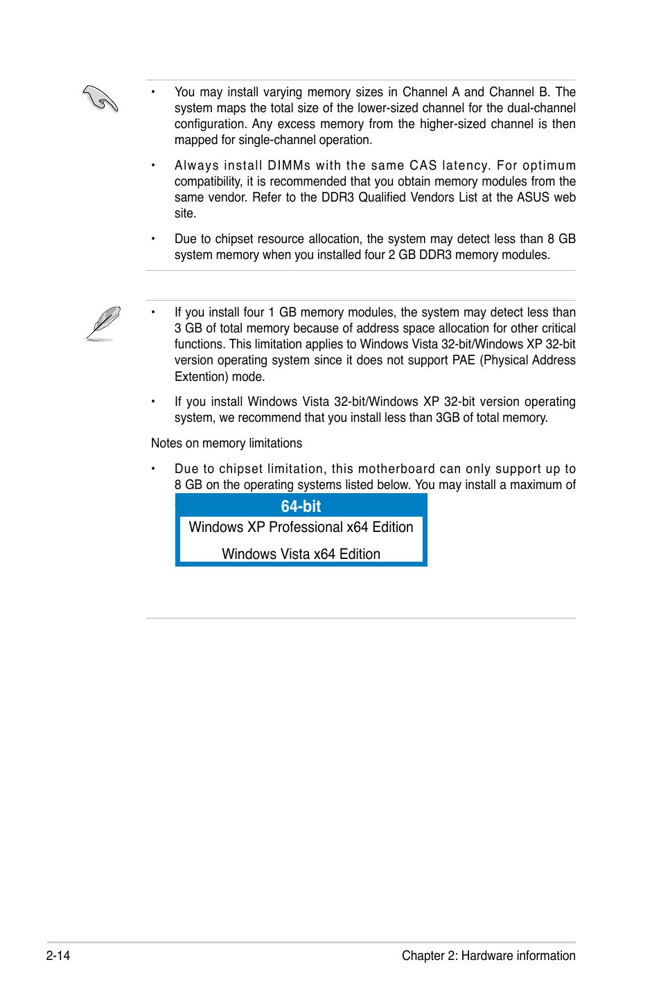 Asus P5K64 WS User Manual | Page 40 / 164