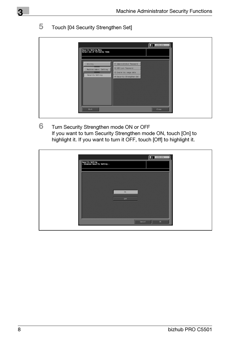 Konica Minolta BIZHUB PRO C5501 User Manual | Page 16 / 32