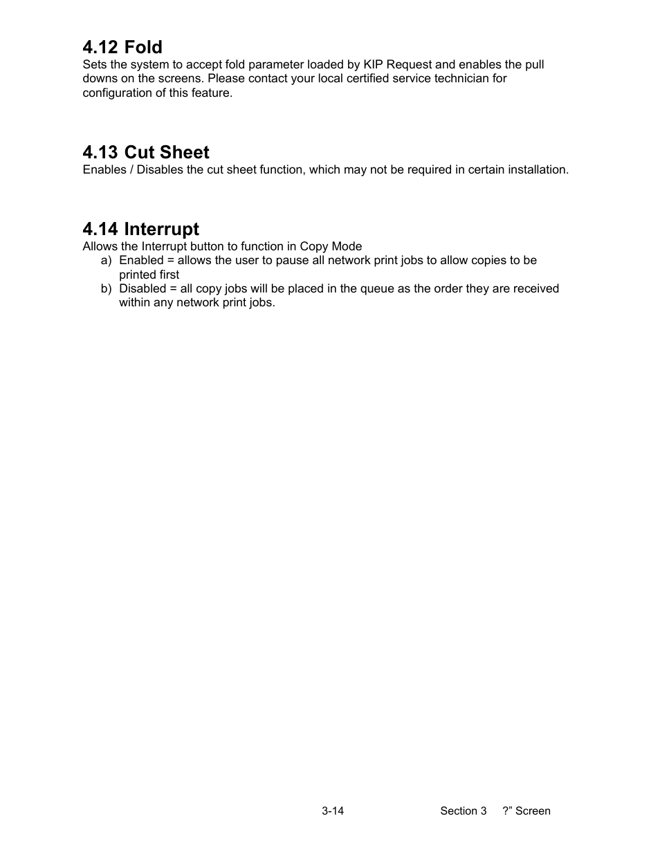 12 fold, 13 cut sheet, 14 interrupt | Konica Minolta KIP 7000 User Manual | Page 109 / 294