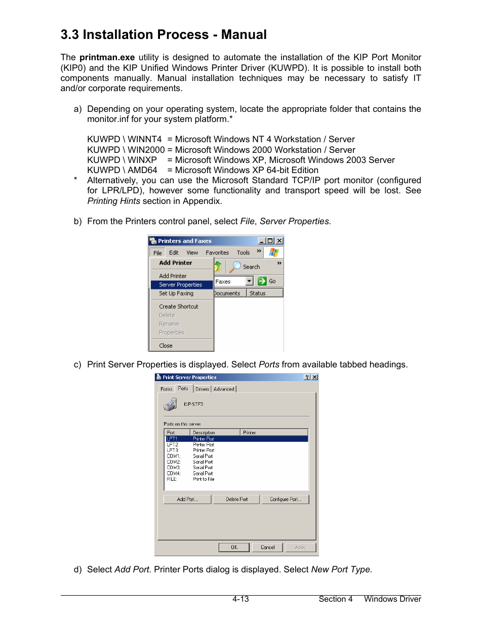 3 installation process - manual | Konica Minolta KIP 7000 User Manual | Page 127 / 294