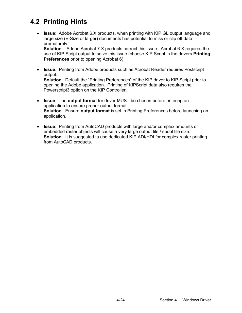 2 printing hints | Konica Minolta KIP 7000 User Manual | Page 138 / 294