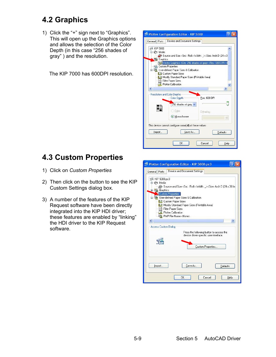 2 graphics, 3 custom properties | Konica Minolta KIP 7000 User Manual | Page 147 / 294